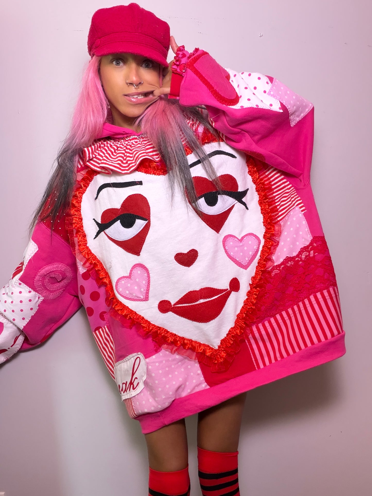 Pink Clown Hoodie