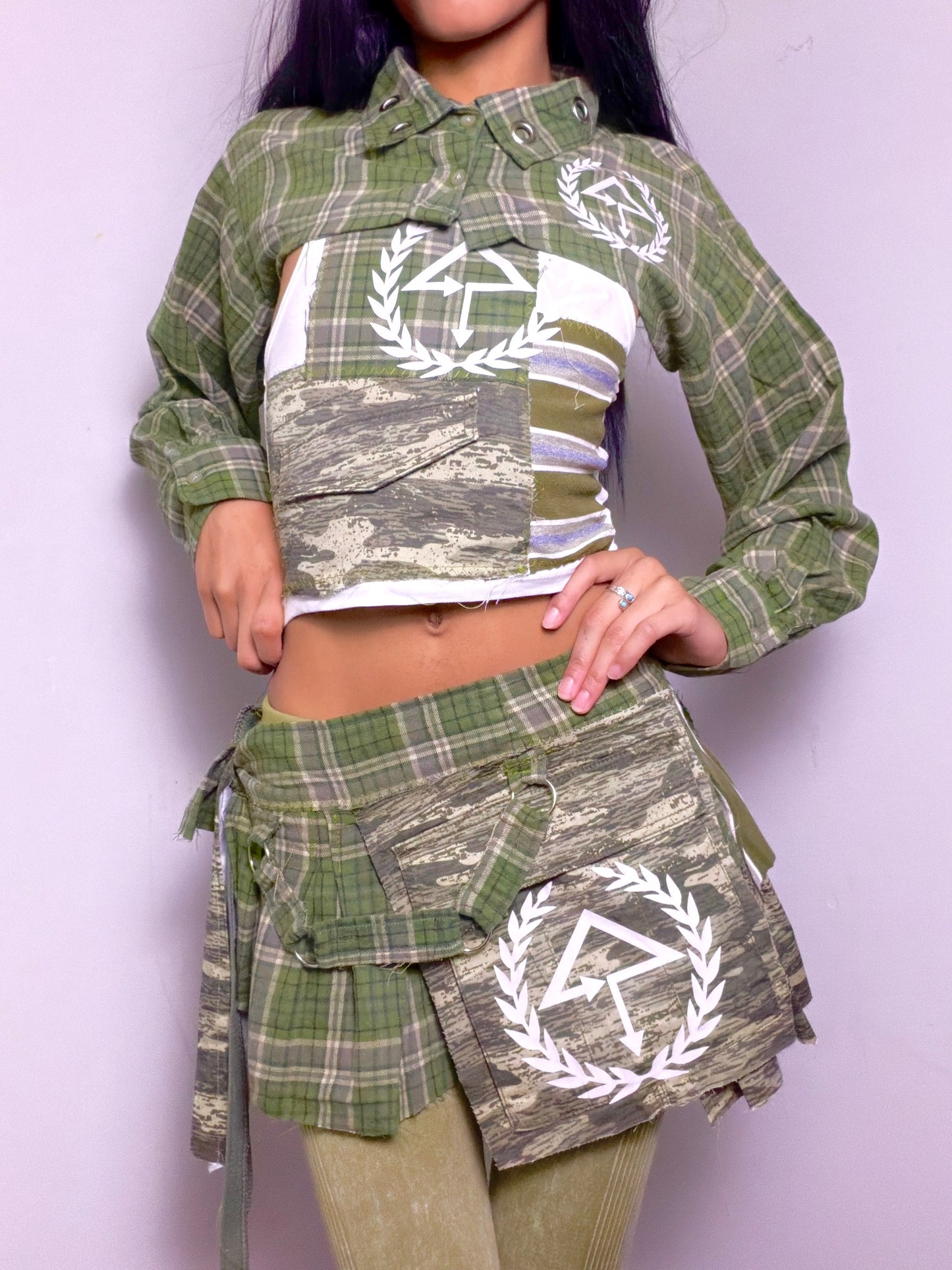 Plaid Trees set