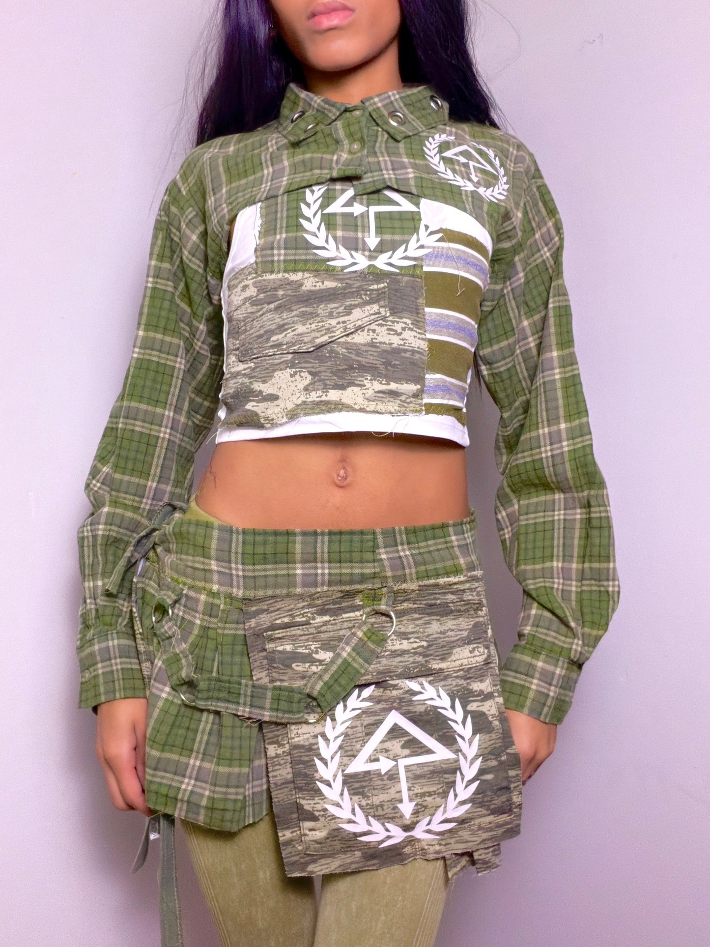 Plaid Trees set