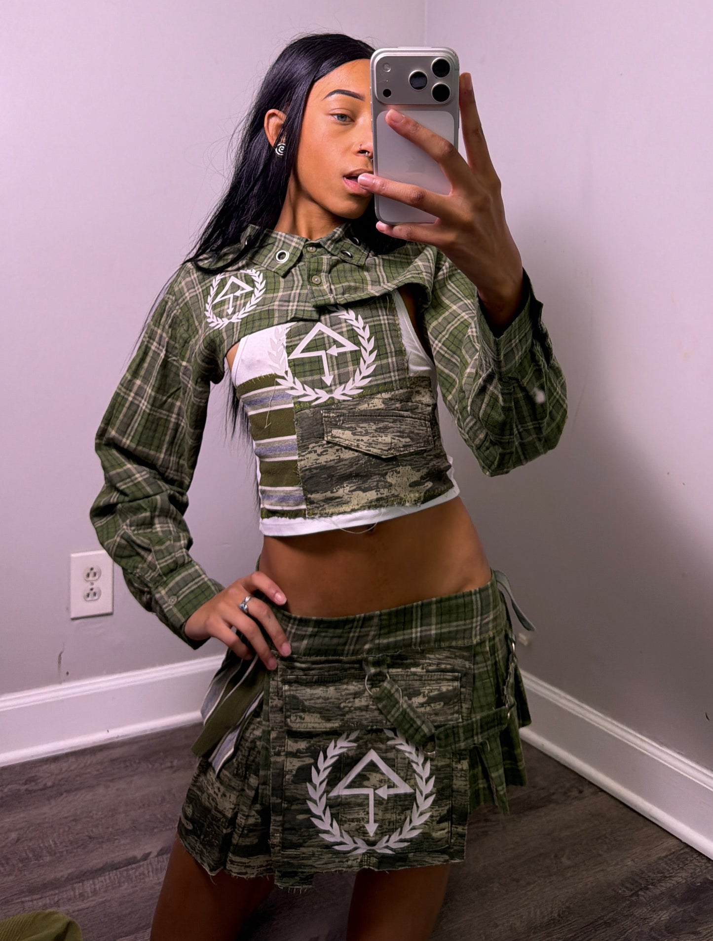 Plaid Trees set